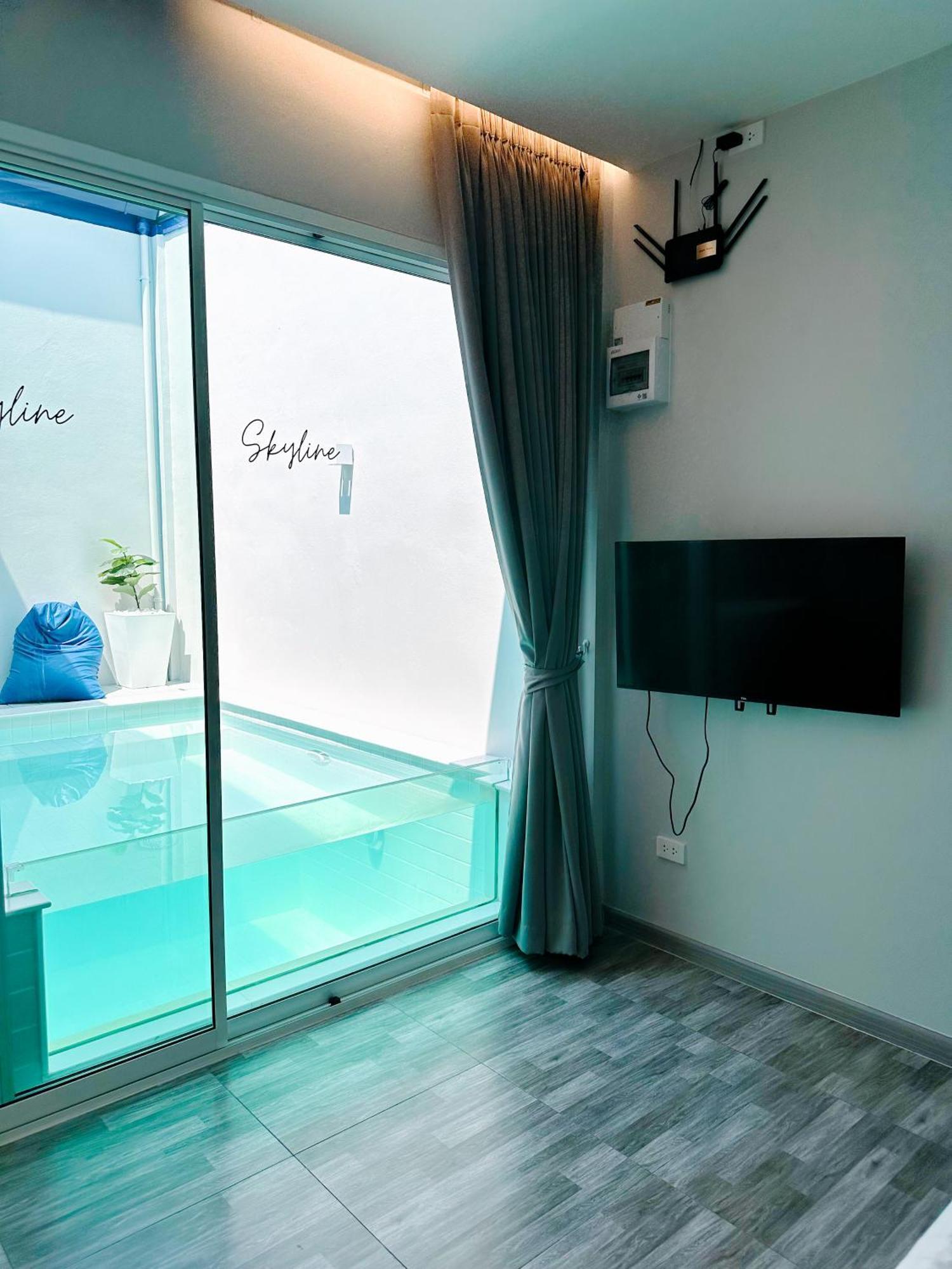 Skyline Resort Ban Khlong Lat Bua Khao Exteriör bild